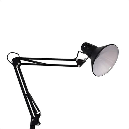 Lampada A Piantana Da Terra Braccio Orientabile Luce Lettura Metallo Grigio|D15A