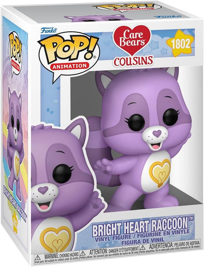 Funko Pop ! Animation - Care Bears (1802) Bright Heart Raccoon Vinyl Figure 9cm