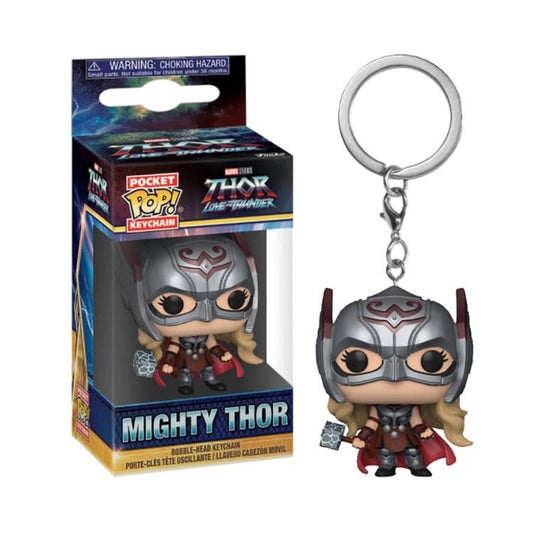Funko Key ! Rocket - Thor Love And Thunder - Mighty Thor Figure 4Cm Portachiavi