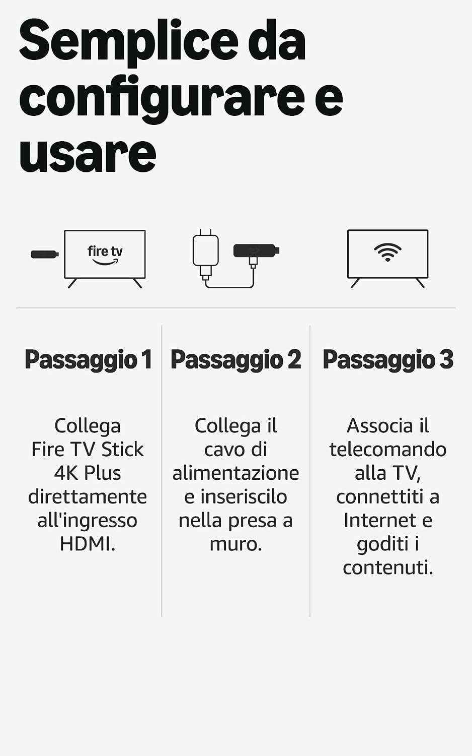 Amazon Fire Tv Stick 4K PLUS (Wi-Fi 6) Alexa+ Vision/Atmos HDR10+ + Telecomando Vocale