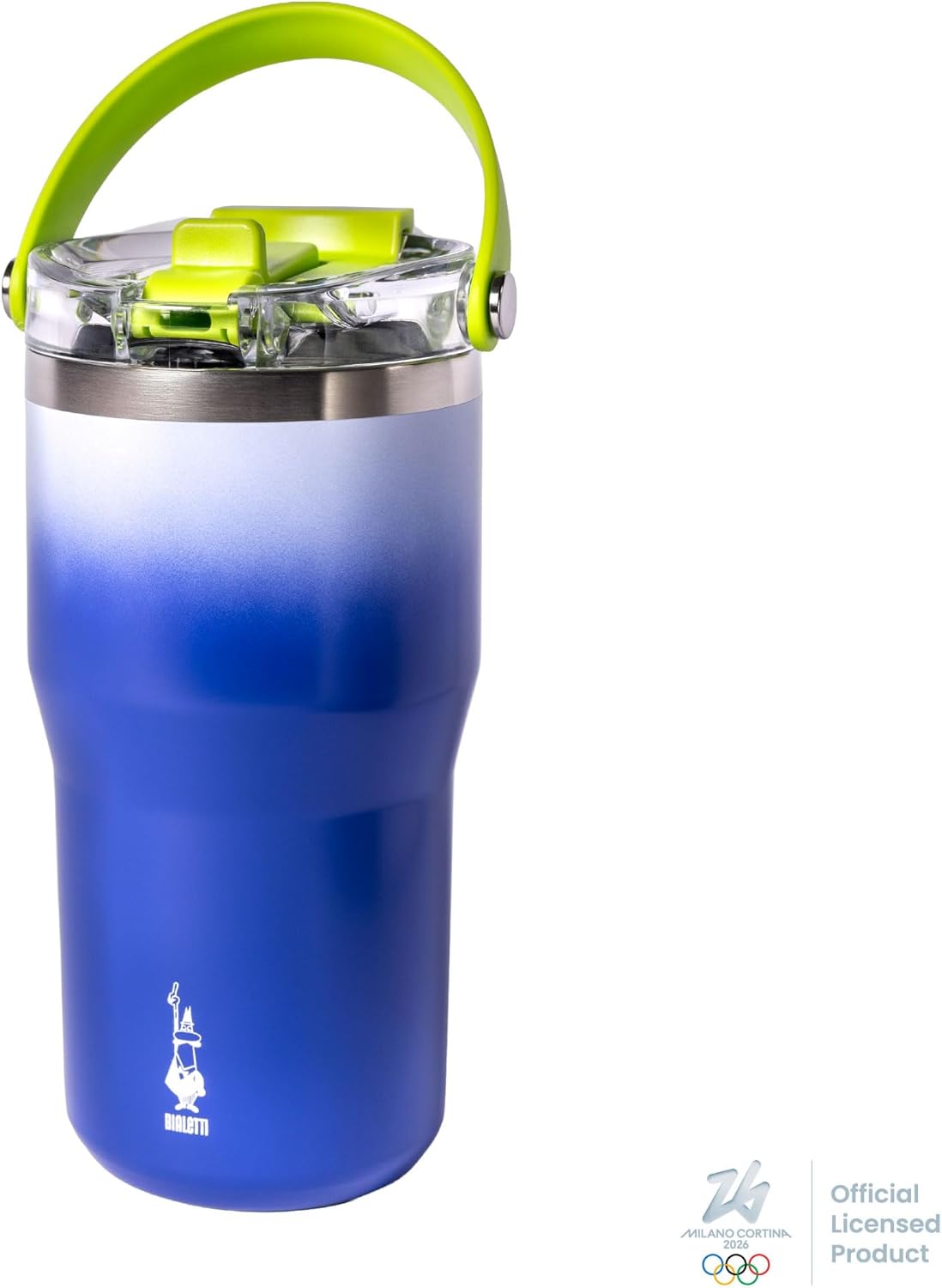 BIALETTI Borraccia Termica Verde Milano Cortina Bottiglia Isotermica Thermal Mug