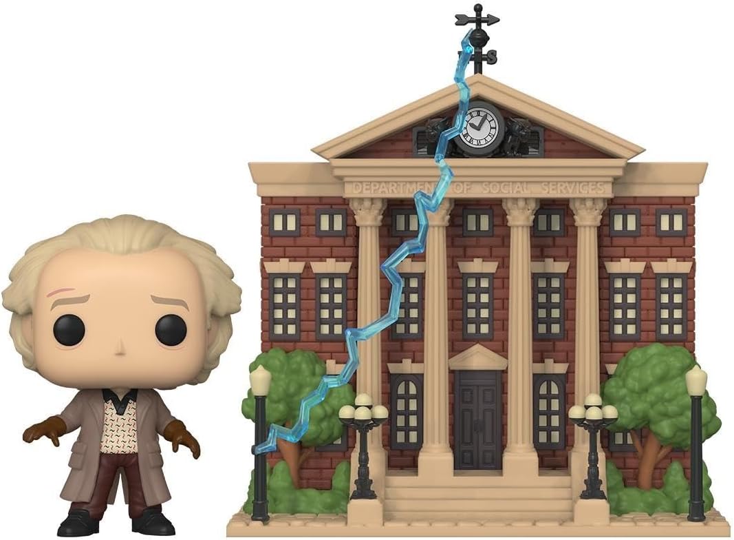 Funko Pop! Town: Back To The Future (15) Doc With Clock Tower - Vinyl Figure 15cm