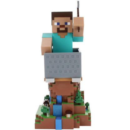 Cable Guys - (Steve) Minecraft Statuetta Base Ricarica Smartphone Controller