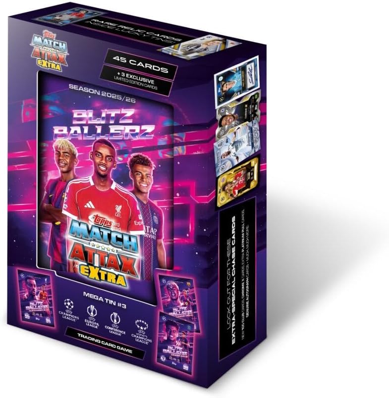 Topps Match Attax Extra 2025 / 2026 Mega Tin Carte UEFA Champions League