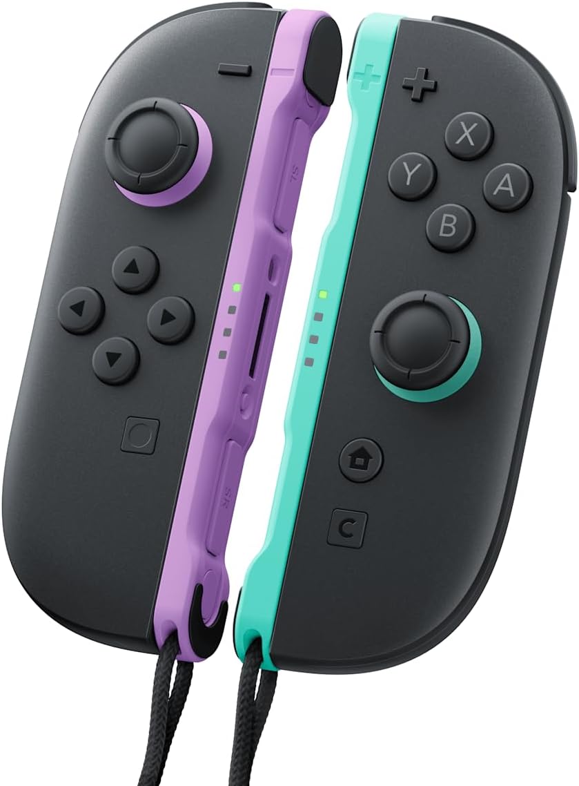 Nintendo Switch 2 -Set 2 Joy-Con Controller Viola/Verde Pad Nuovo NSW2