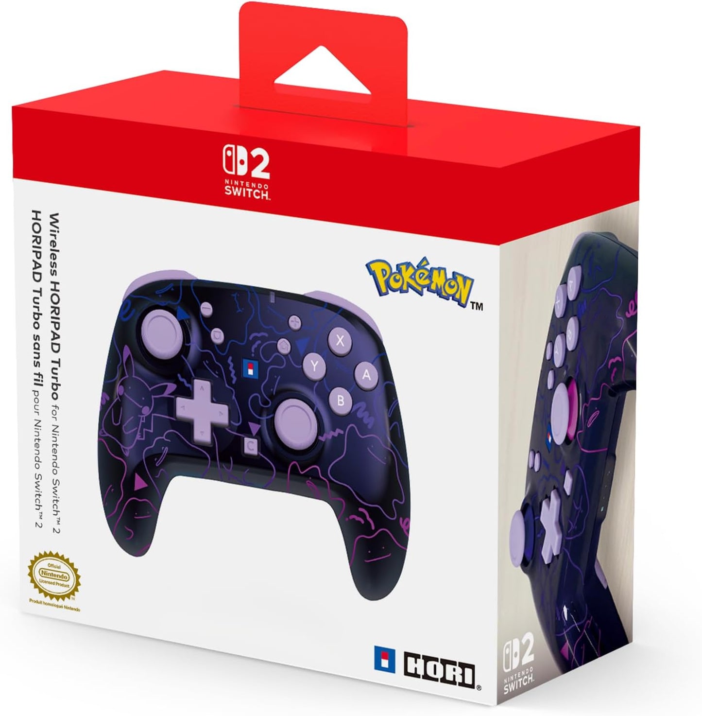 Hori: Wireless HORIPAD Turbo Switch/Switch 2 Controller - Pokemon Edition