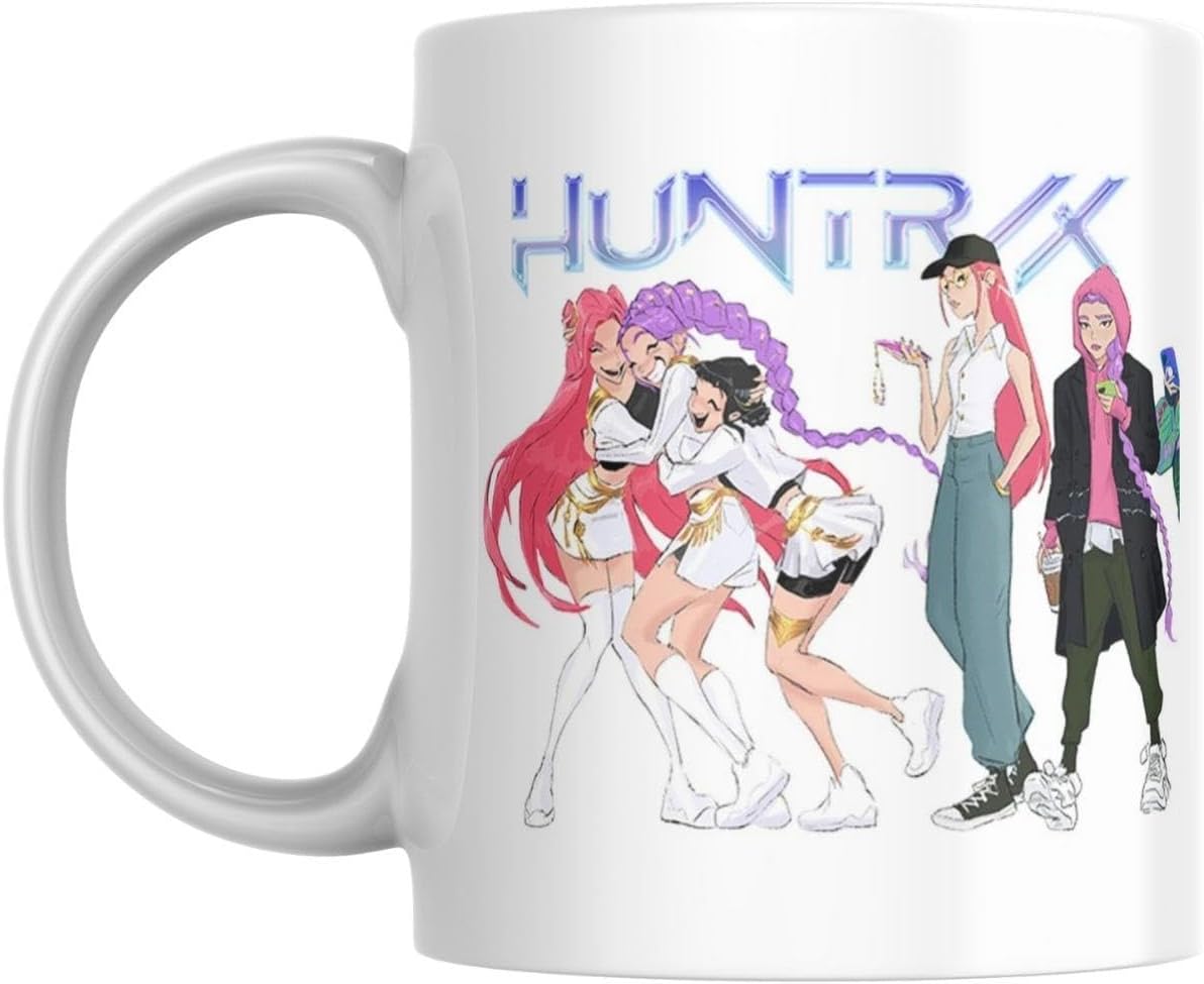 Tazza KPop Demon Hunters Huntrix in Ceramica Con Manico da caffè Mug 325ml