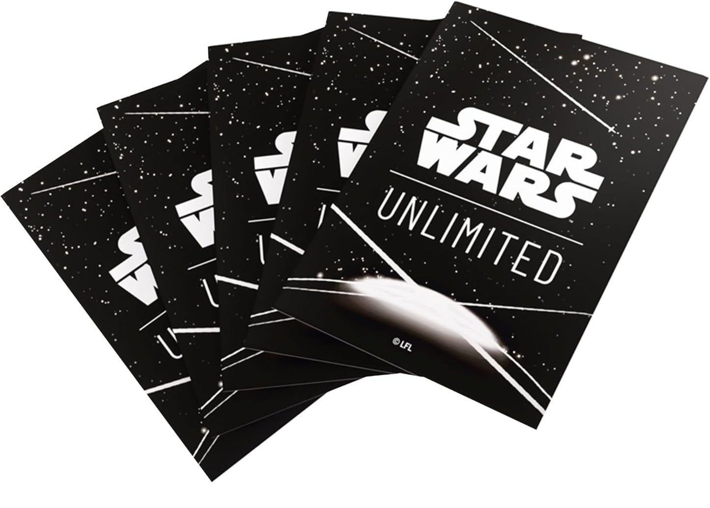 Asmodee Star Wars Unlimited White Art Sleeves – Pack of 60 Art Sleeves And 1 Clear Sleeve