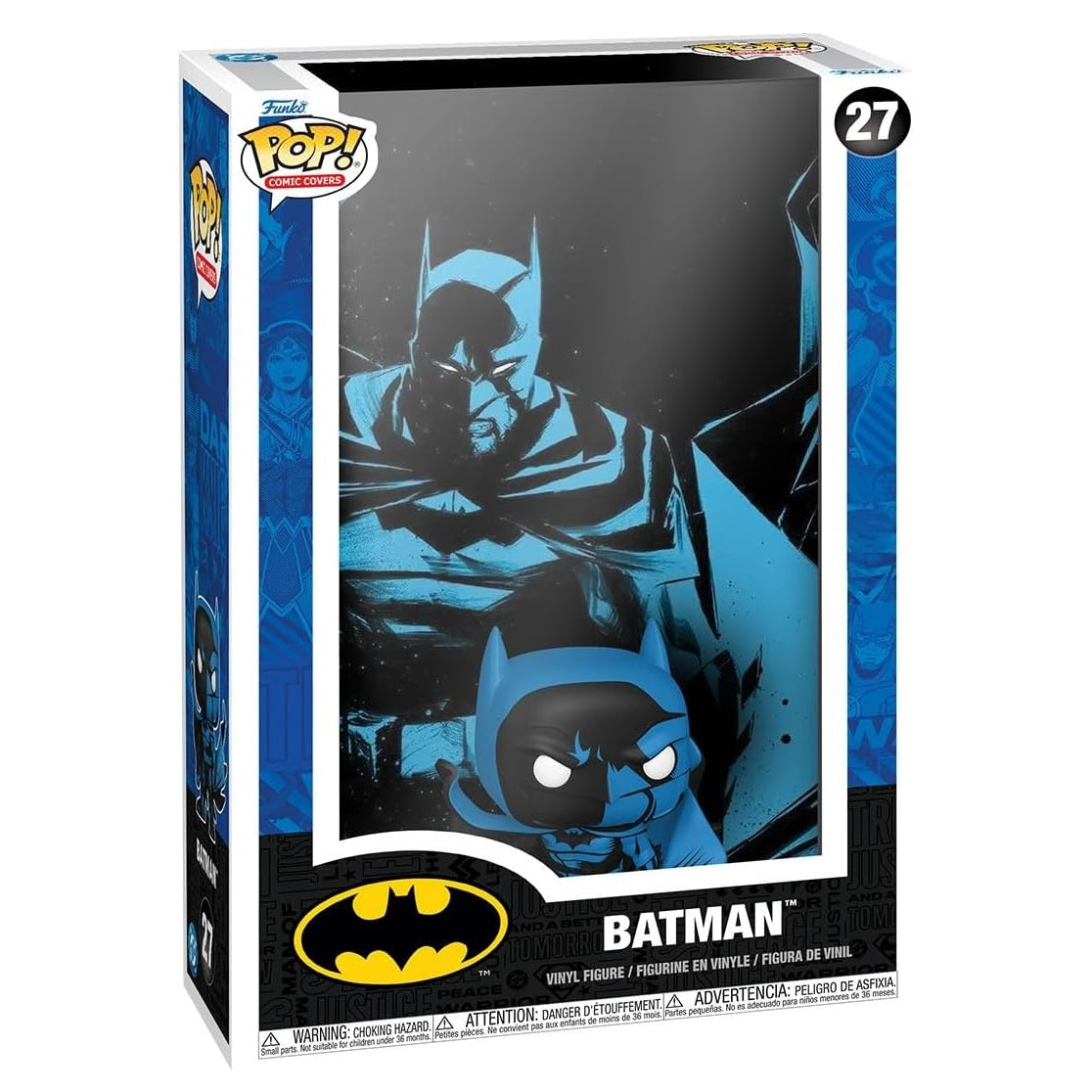 Funko Pop ! Comic Covers: Dc Comics - (27) Batman (Black & Blue) Figure 20cm
