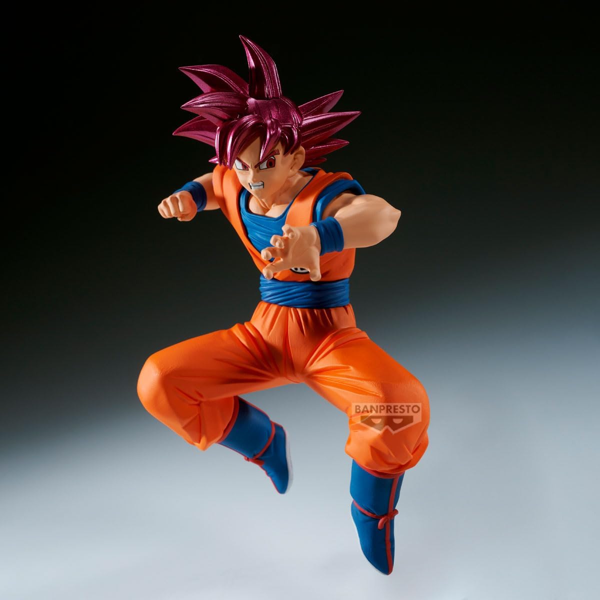 Bandai Banpresto Dragon Ball Super: Goku Super Saiyan God Statua Da Collezione - Match Makers Figure 12cm PVC