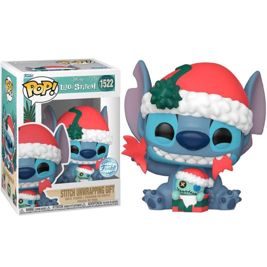 Funko Pop ! Disney Lilo E Stitch (1522) Stitch Unwrapping Gift Special Edition