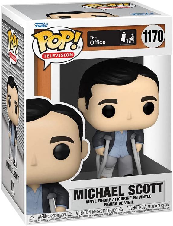 Funko Pop Tv The Office 1170 Michael Scott Standing Crutches Statuetta Figure