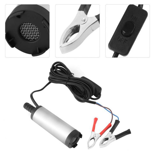 Pompa Aspirazione Cambio Olio Travaso Gasolio Diesel Acqua Elettrica 12V Auto