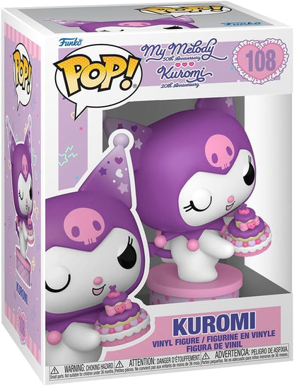 Funko Pop ! Animation - Hello KItty (108) Kuromi w/Cake Vinyl Figure 9cm