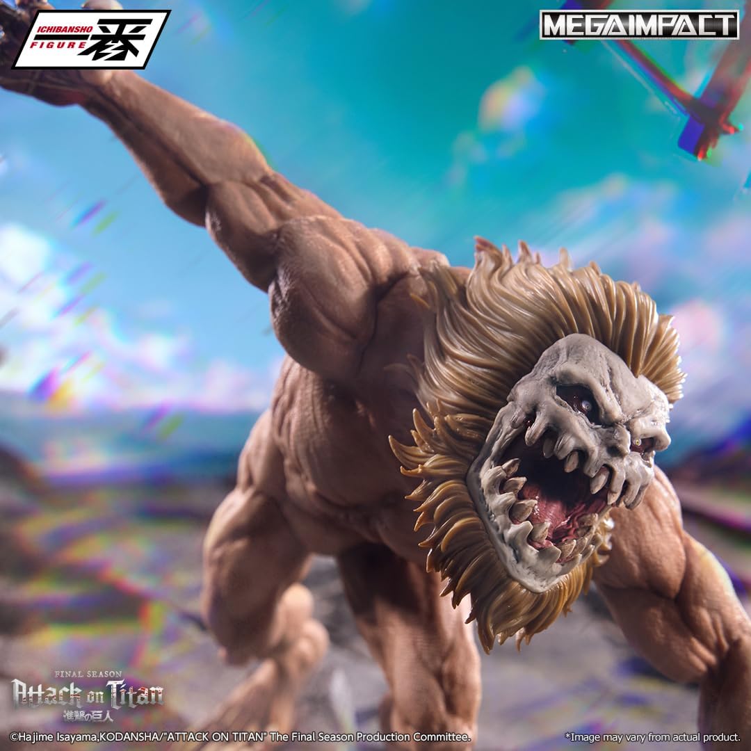 Bandai - Attack On Titan: Final Season (Jaw Titan) Heaven - MEGAIMPACT - Banpresto Ichibansho - Figure  23 cm