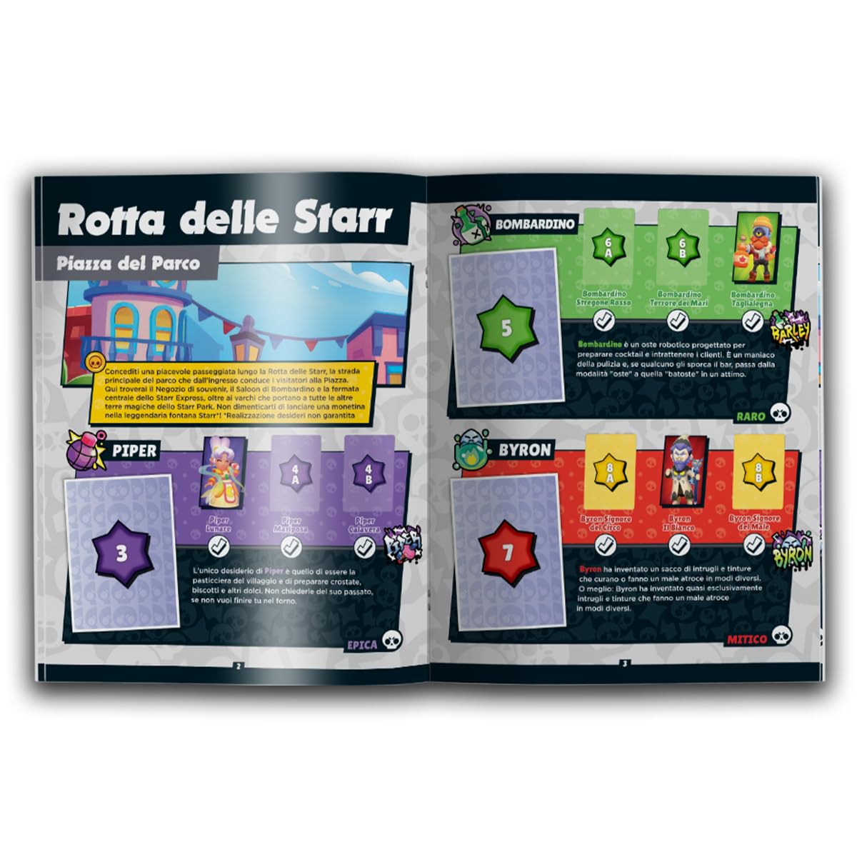 PANINI Sticker Brawl Stars Starte Pack Album + 5 Bustine Stickers Ufficiali
