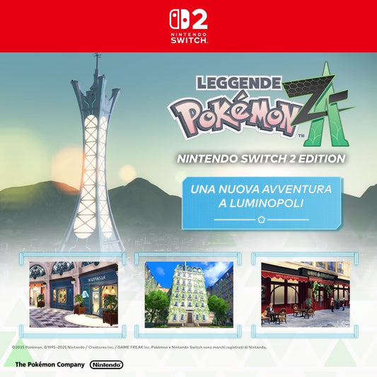 Pokémon Leggende ZA NS2 Nintendo Switch 2 Italiano Videogioco Nuovo Preordine
