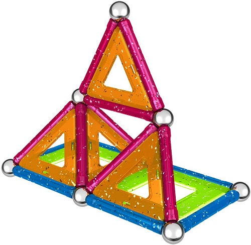 Geomag Glitter Color 44 Palline Barrette Magnetiche Multicolor Gioco Costruzione
