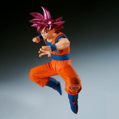 Bandai Banpresto Dragon Ball Super: Goku Super Saiyan God Statua Da Collezione - Match Makers Figure 12cm PVC