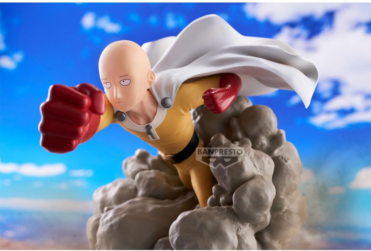 Banpresto One Punch Man: Saitama Statua Da Collezione - Figure 15cm PVC