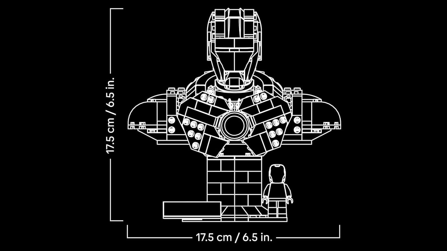 Lego - Marvel 76327 (Busto di Iron Man MK4) Figure Costruzioni 436 pz 18+ Infinity