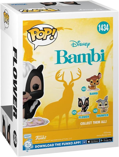 Funko Pop ! Disney Classic Bambi - (1434) Flower Figure Fiore La Puzzola 9Cm