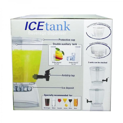 Dispenser Acqua Spillatore Birra Vino + Ghiaccio Succhi Frutta Bevande Cocktail