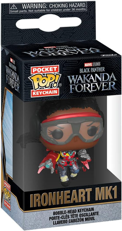 Funko Pop ! Pocket Keychain Wakada Forever (Ironheart MK1) Key Portachiavi