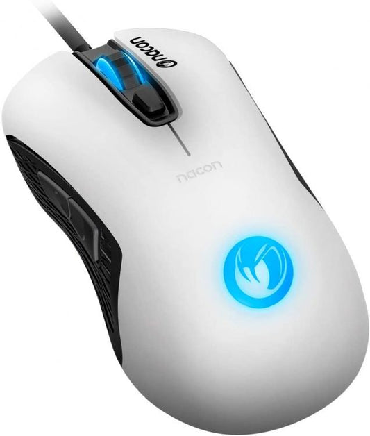 Nacon Gaming Mouse Ottico Wired Gm-110 Bianco 6 Pulsanti Windows Pc Console