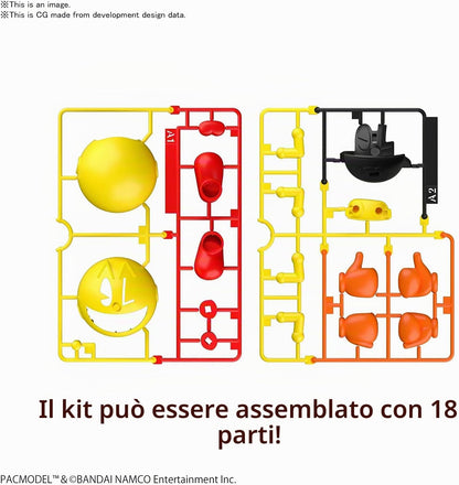 Bandai: Pac-Man Figure 18 Parts - Costruisci Pac-Man Con Le Tue Mani! - 9 cm