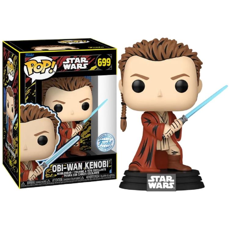 Funko Pop ! Star Wars (699) Obi-Wan Kenobi Special Edition Vinyl Figure 9Cm