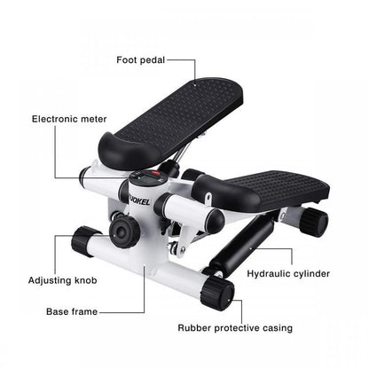 Stepper Fitness Step Up Con Bande Elastiche Di Resistenza Verticale Antiscivolo
