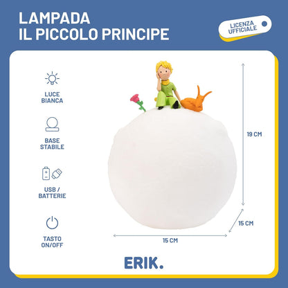 Il Piccolo Principe: Lampada 3D LED USB 19cm - Luce Notturna Da Scrivania Ufficiale