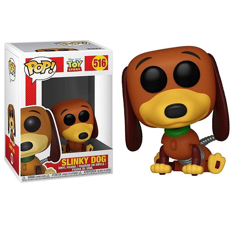 Funko Pop ! Disney Pixar Toy Story - (516) Slinky Dog Vinyl Figure Cane 9cm