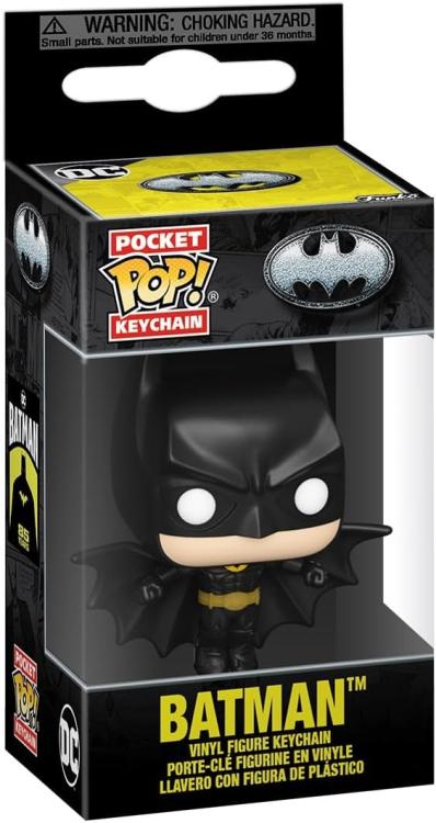 Funko Pop ! Keychain Pocket Dc Batman - (Batman) Portachiavi Vinyl Figure 4Cm