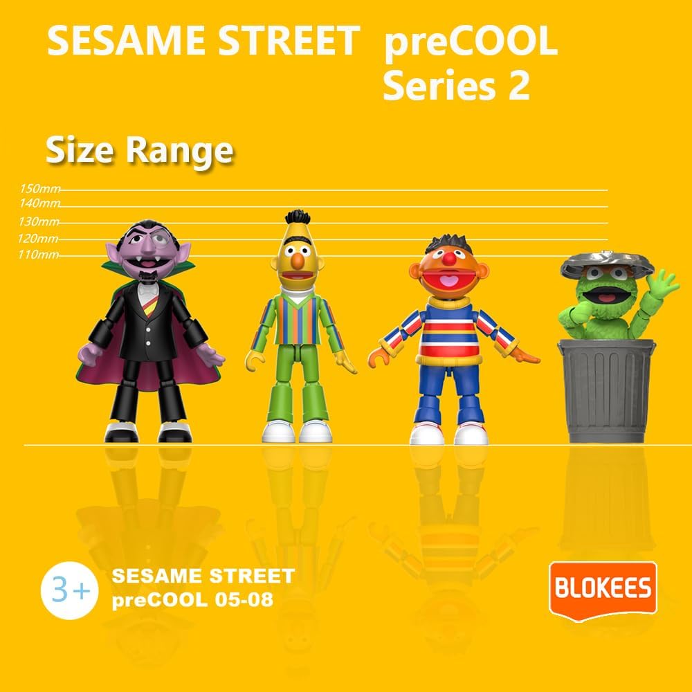 Blokees Muppets - Precool Series - 123 Sesame Street Vol 2 (1Pz Random) - Model Kit - 8 Action Figure a Sorpresa 74845