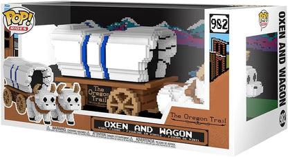Funko Pop ! Rides - The Oregon Trail (982) Oxen And Wagon Vynil Figure 15cm