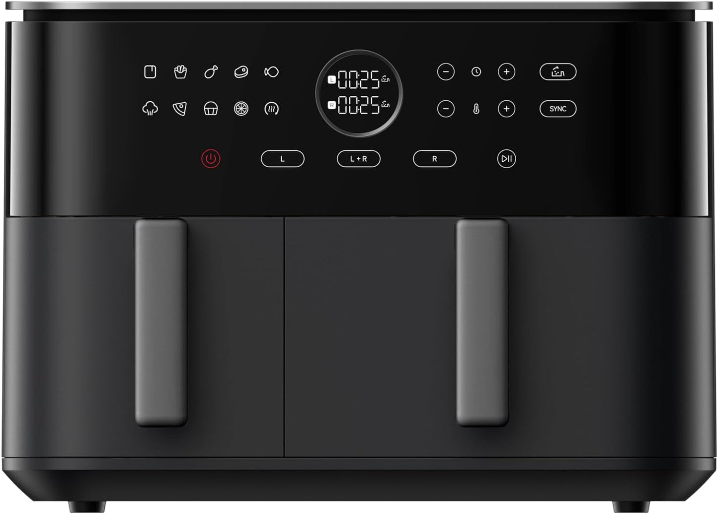 Xiaomi Dual Zone Air Fryer Friggitrice ad Aria 2 Scomparti 10l Nero 2700w
