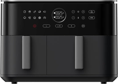 Xiaomi Dual Zone Air Fryer Friggitrice ad Aria 2 Scomparti 10l Nero 2700w
