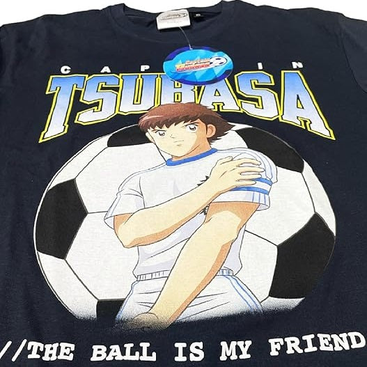 Difuzed - T-Shirt Captain Tsubasa - Anime - The Ball is my friend - Maglietta Holly e Benji - Maglia (Tg. M)