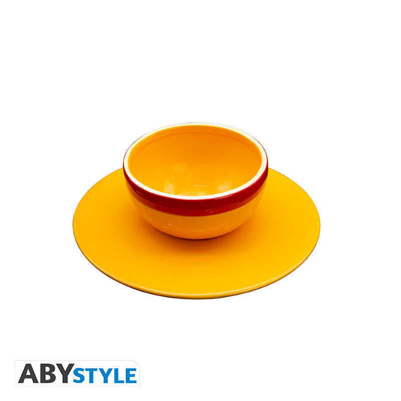 ABYstyle - Ciotola Ramen ONE PIECE - Strawhat (Cappello di paglia) - Ramen Bowl 270 ml - (Set Ciotola E Piatto) Cucina Giapponese - Cardboard box