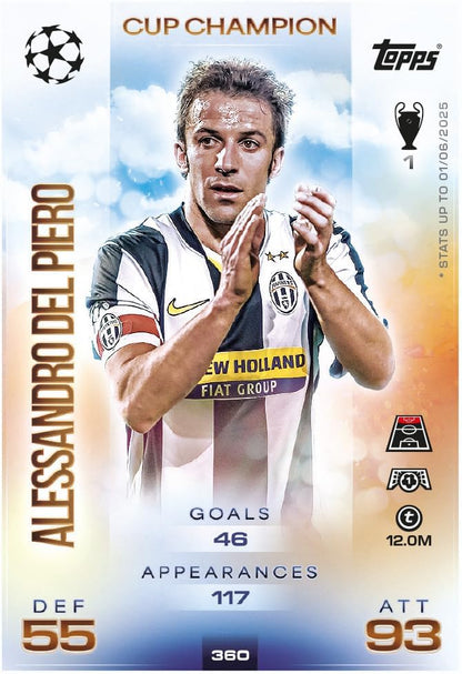 Topps Match Attax UEFA Champions League 2025/26 Gladiators Warriors Mega Tin Box Carte Calcio