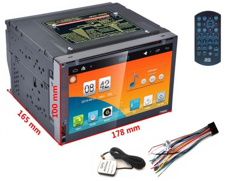 AUTORADIO 2 DIN ANDROID 7" STEREO AUTO TOUCH CD DVD BLUETOOTH USB WIFI RDS GPS