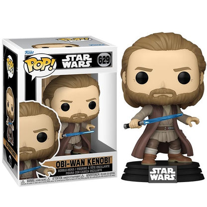 Funko Pop ! Star Wars Obi-Wan S2 : (629) Obi-Wan Kenobi Bobble Vinyl Figure 9Cm