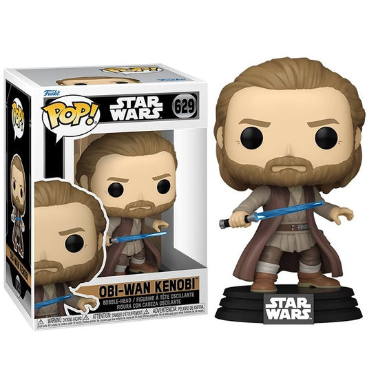 Funko Pop ! Star Wars Obi-Wan S2 : (629) Obi-Wan Kenobi Bobble Vinyl Figure 9Cm