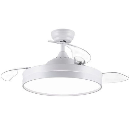 Wisdom Ventilatore Da Soffitto E Plafoniera 60W Lampadario Led Pale A Scomparsa