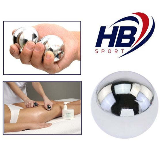 COPPIA 2 SFERE CINESI BAODING PALLE CROMATE ANTISTRESS ESERCIZI MANO E MASSAGGIO