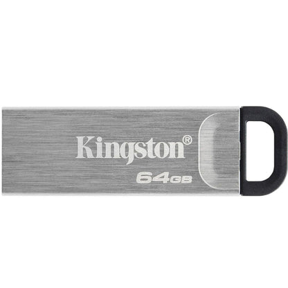 Kingston Pendrive 64GB DTKN/64GB Data Travel Kyson USB-A 3.2 Chiavetta Memoria Metal Argento PC 200MB/s