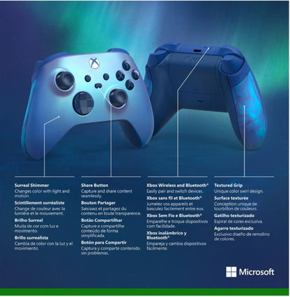 CONTROLLER XBOX SERIE X/S WIRELESS ACQUA SHIFT EDITION PAD XBOX ONE CELESTE BLUE