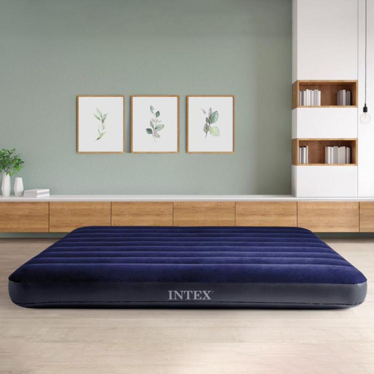 Intex Materassino Matrimoniale Gonfiabile Fiber-Tech Campeggio Mare 191X137X22Cm